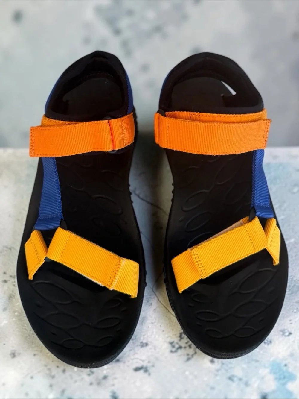Merrell Kahuna Web Sport Sandals Mens Size 7 Blue Orange Yellow Outdoor Vibram⁠